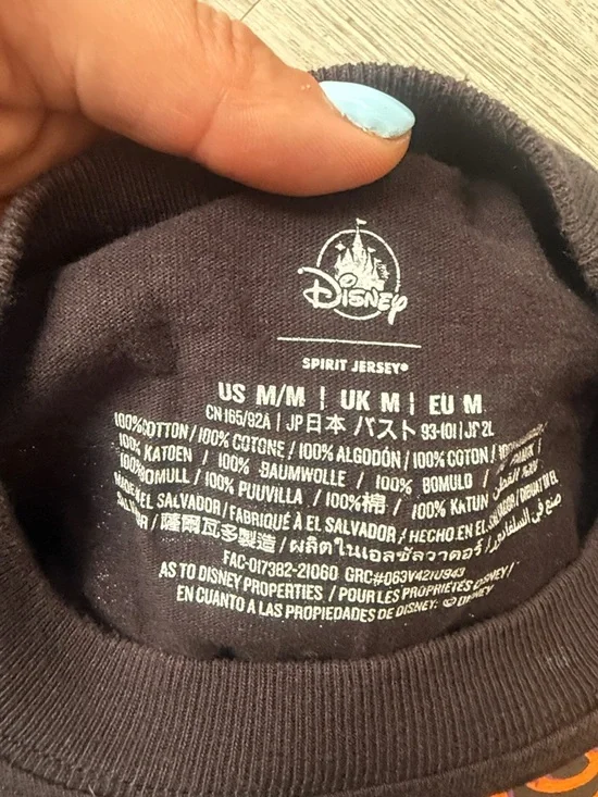 Disney Black & Orange Mickey Pumpkin Print Long Sleeve Top - Picture 7 of 8